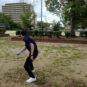 フライングディスク練習(^^)/