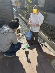 ミモザ　みんなで大掃除