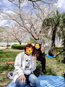 🌸近隣公園でお花見🌸